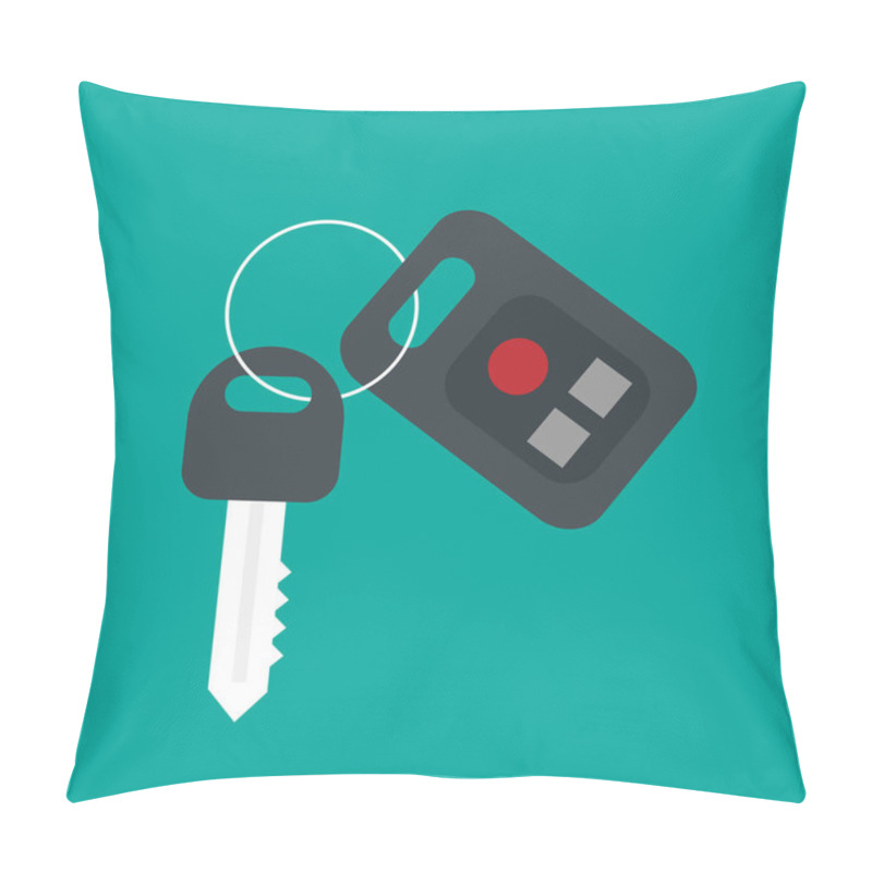 Personality  Car Key Security Icon. Flat Illustration Of Car Key Security Vector Icon For Web Design Pillow Covers