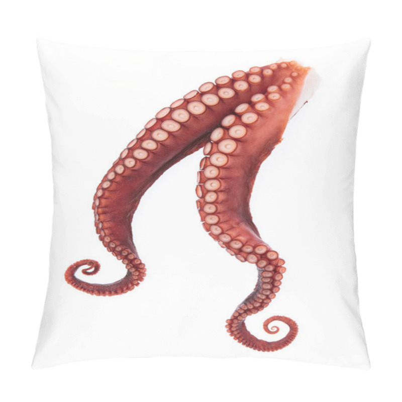 Personality  Tentacles Of Octopus Isolated On White Background Pillow Covers