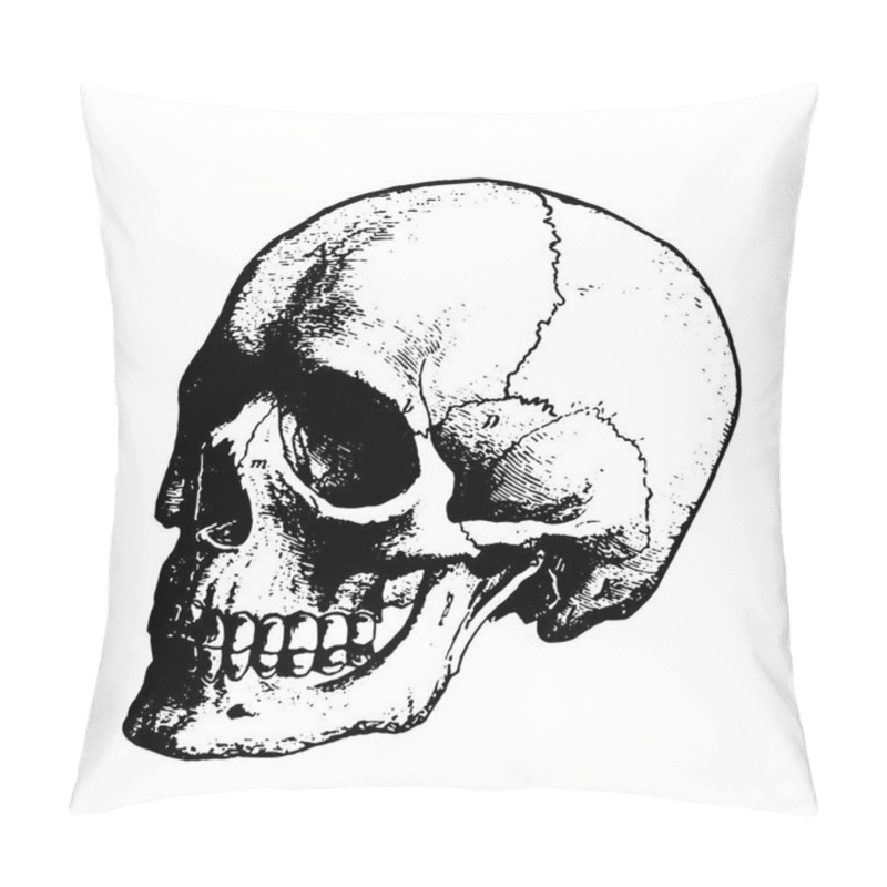 Personality  Black Scary Skull Pillow Covers