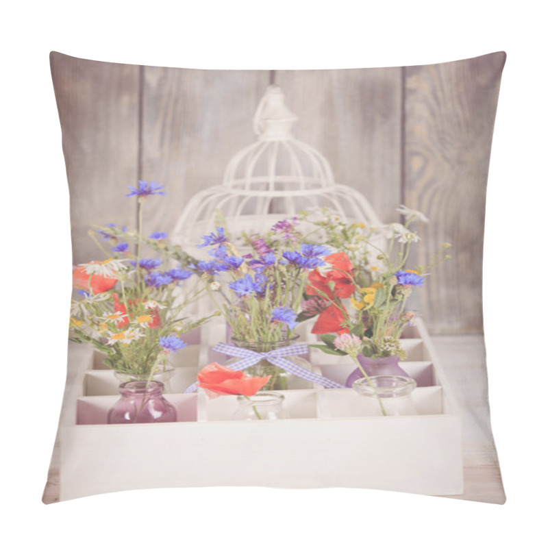 Personality  Wildflowers In Bottles Pillow Covers