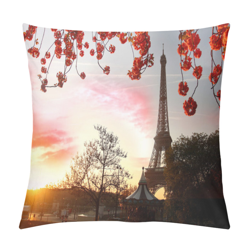 Personality  Paris, Eiffel Tower In Spring Pillow Covers