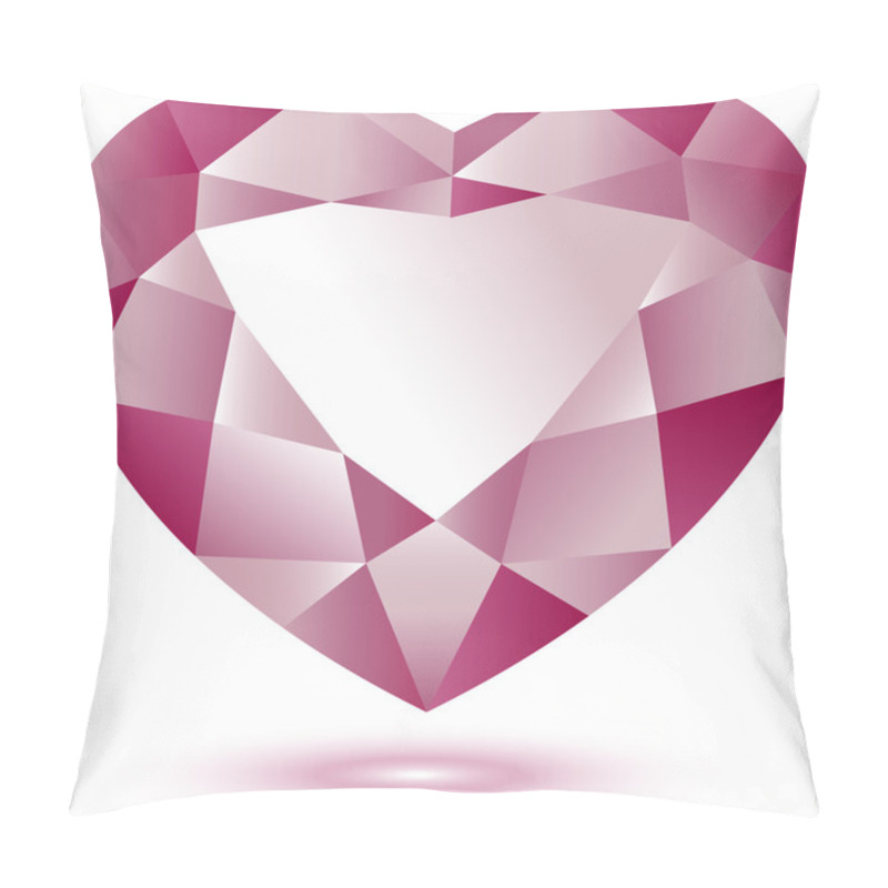 Personality  Heart Shape Gem Pillow Covers