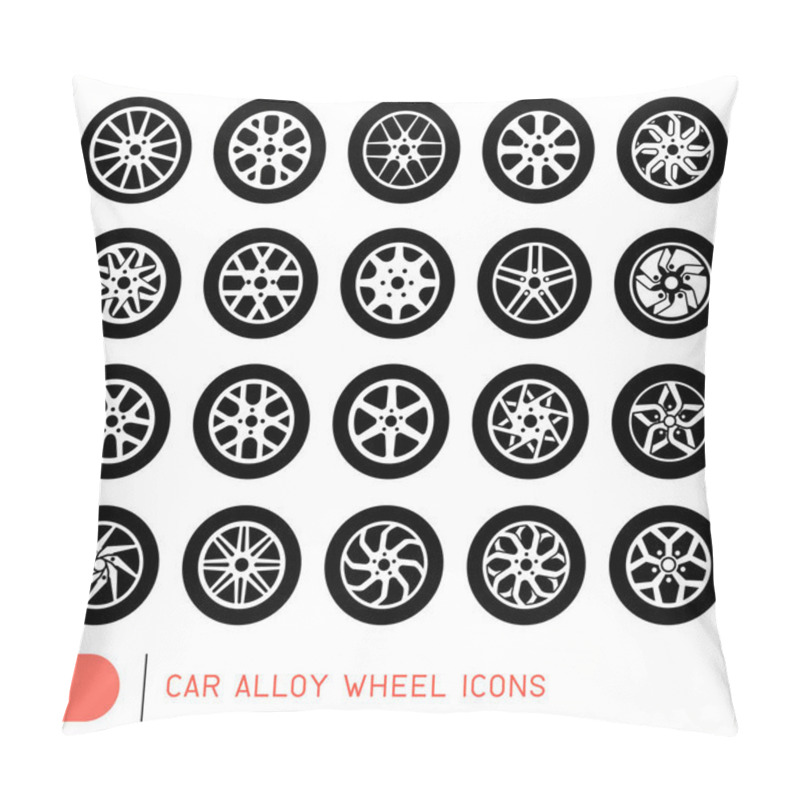 Personality  Car Alloy Wheel Icons Pillow Covers