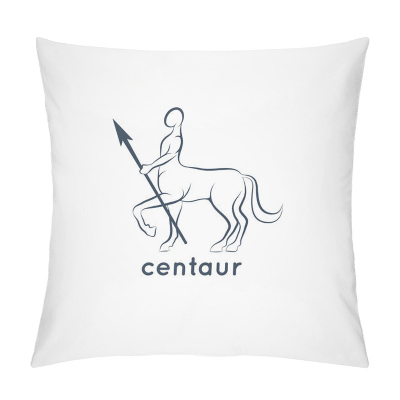 Personality  Centaur Logo Vector Pillow Covers