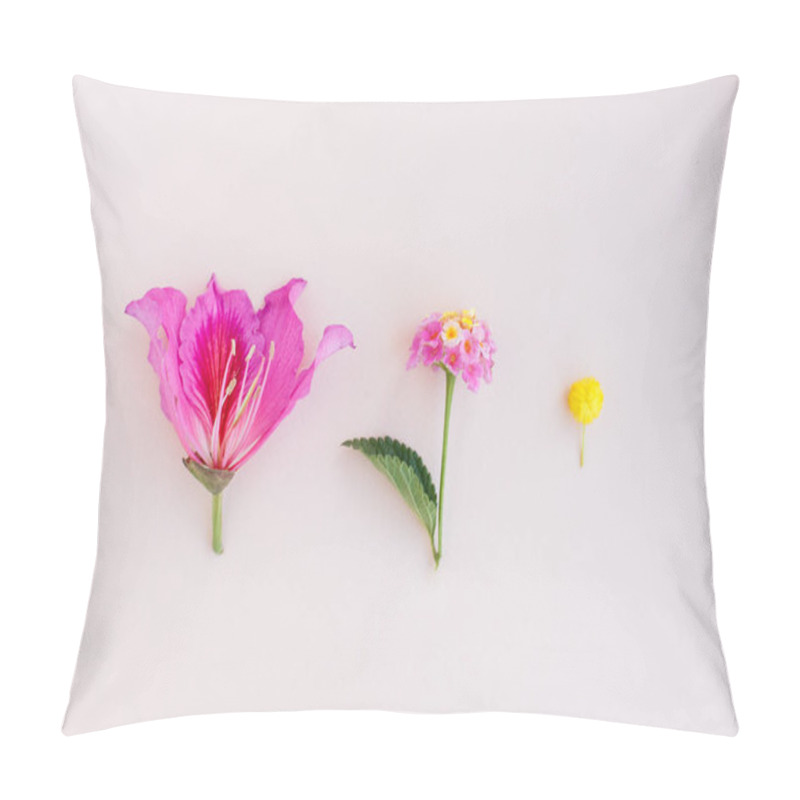 Personality  Creative Greeting Card, Orchid Flower, Lantana And Mimosa On Col Pillow Covers