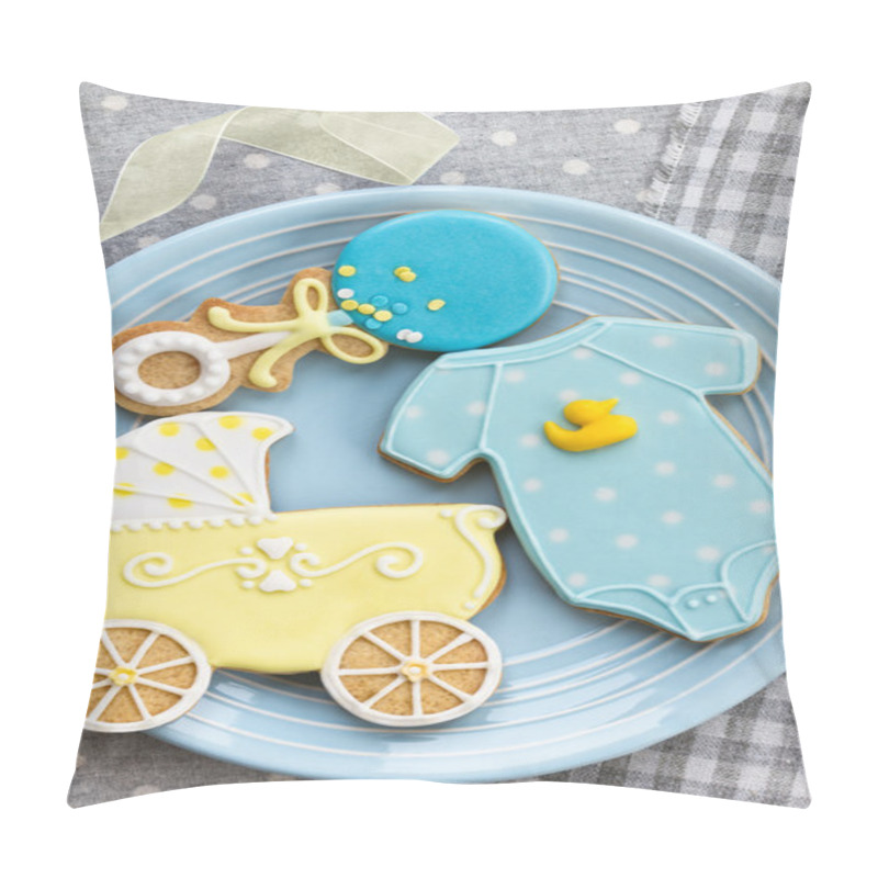 Personality  Baby Shower Cookies Pillow Covers