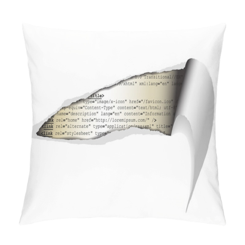 Personality  Hole In The Webpage Pillow Covers