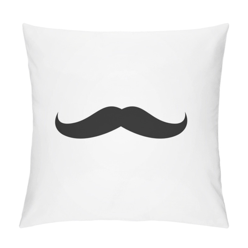 Personality  Mustache Icon Vector Design Pillow Covers