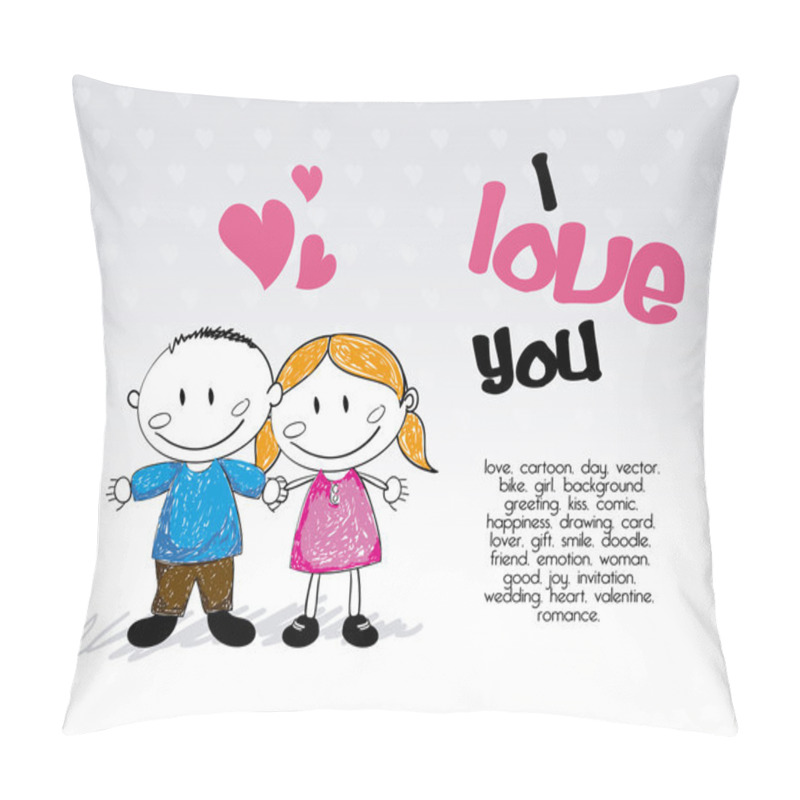 Personality  Love Design Pillow Covers