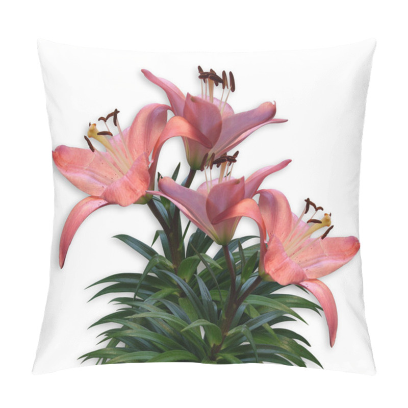 Personality  Pink Lilies Pillow Covers