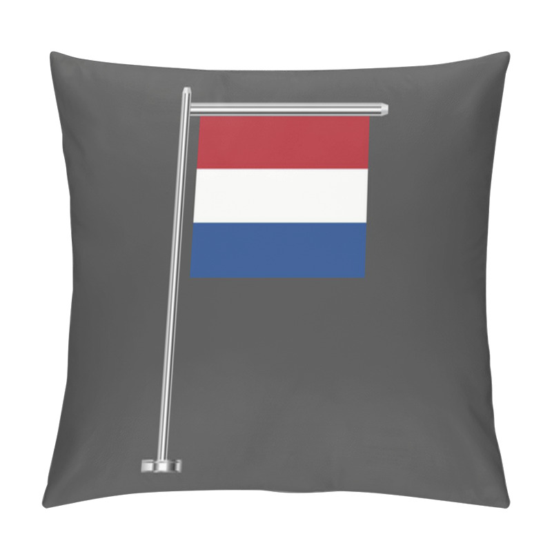 Personality  Netherlands Flag, The Flag Of Netherlands, Flag Of Netherlands National Country Symbol Illustration Vector, Rectangle Netherlands Flag Illustration, Flat Vector Illustration Pillow Covers