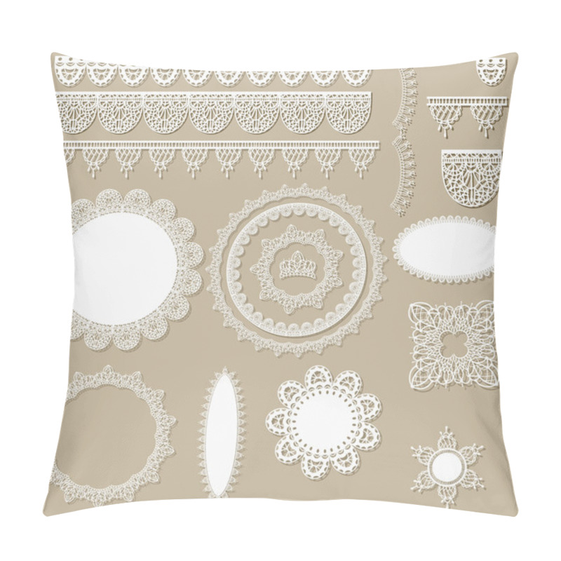 Personality  Vector Lacy Scrapbook Design Elements Pillow Covers