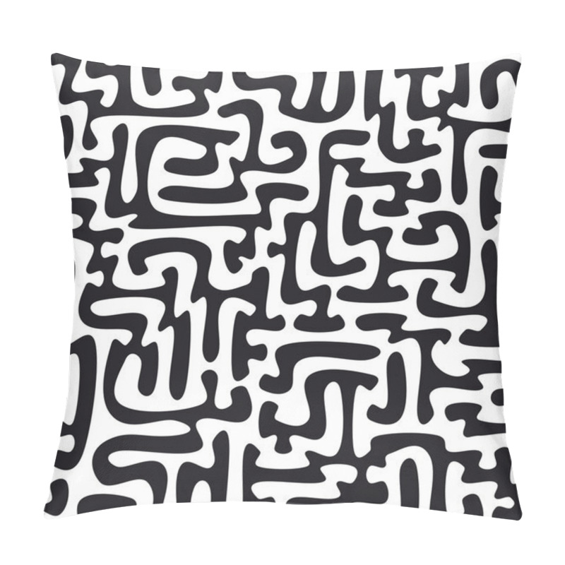 Personality  Labyrinth, Abstract Seamless Pattern Pillow Covers