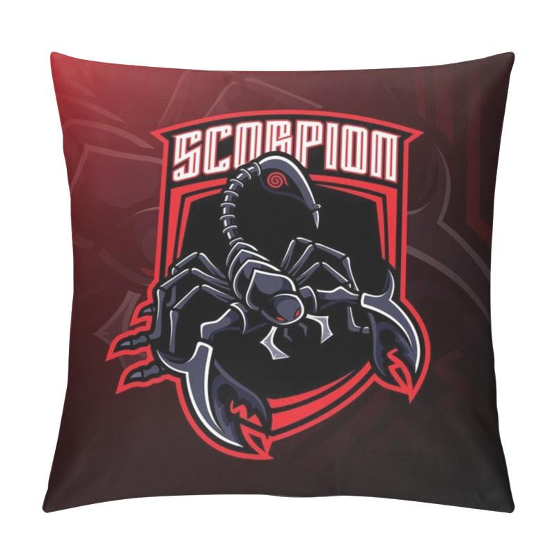 Personality  Scorpion Sport Mascot Logo Design Pillow Covers