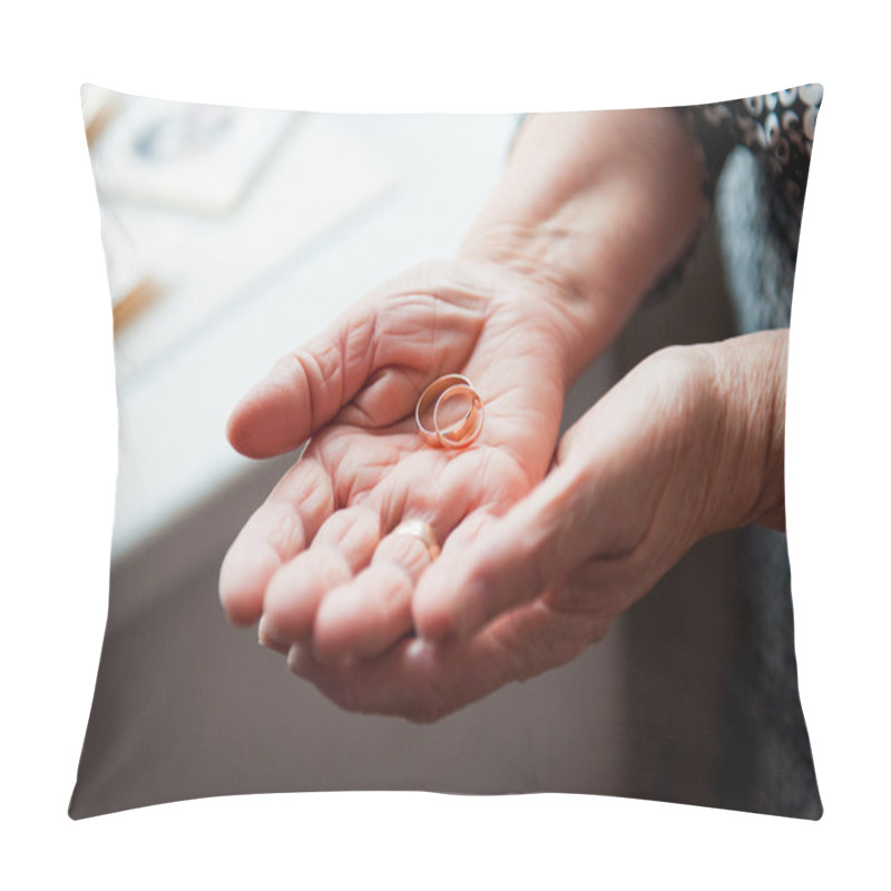 Personality  Hand 86th-years Old Ukrainian Women Holding Ring Pillow Covers