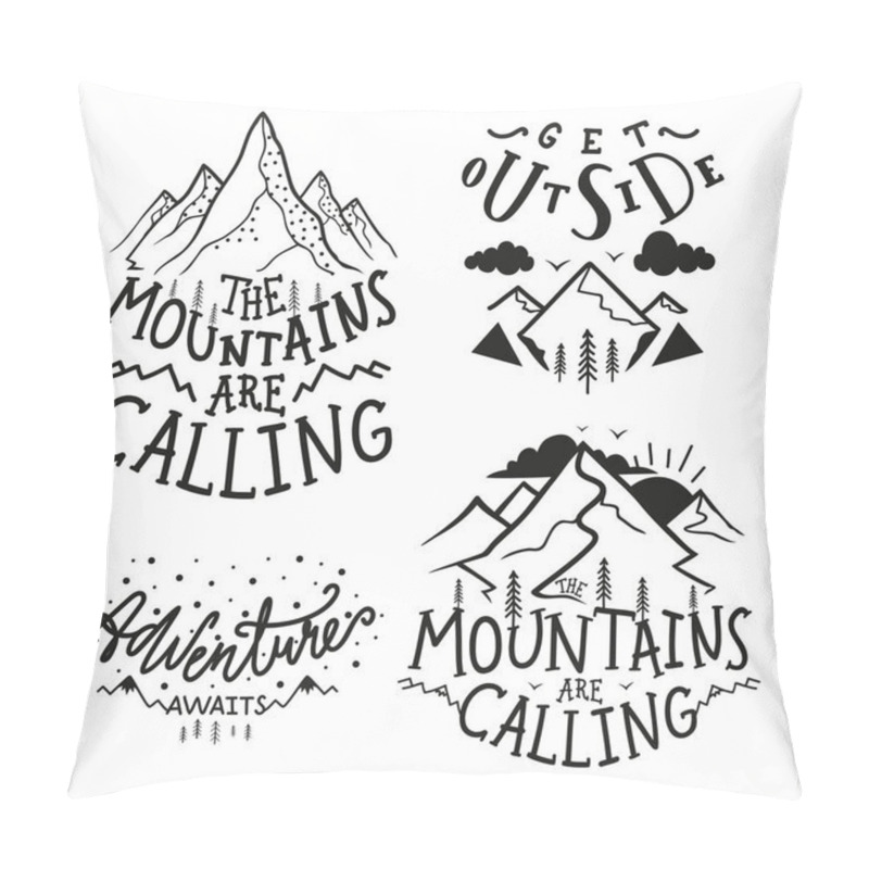 Personality  Collection Of Inspirational Typography Posters, Outdoor Print Designs Pillow Covers