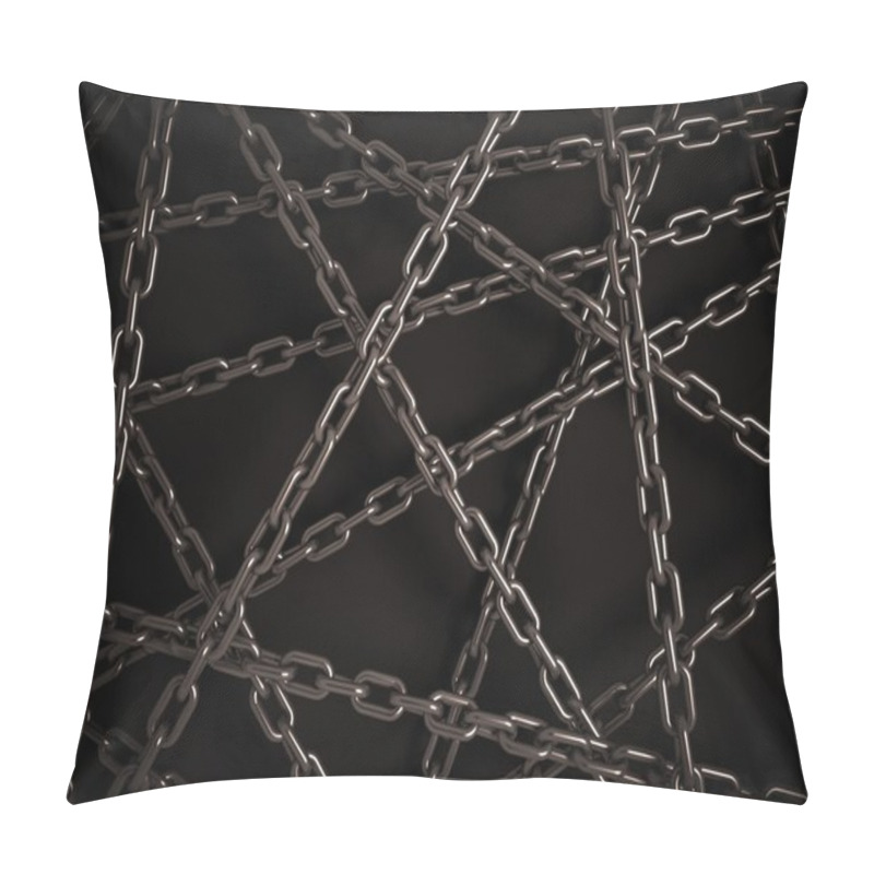 Personality  Chains On The Dark Background Pillow Covers