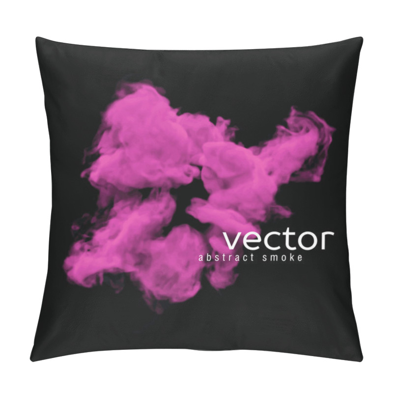 Personality  Vector Illustration Of Pink Smoke Pillow Covers