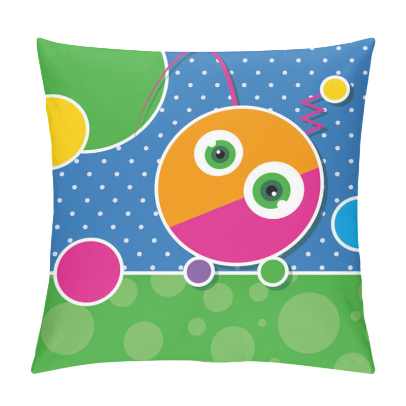 Personality  Cute Robot Greeting Card Pillow Covers