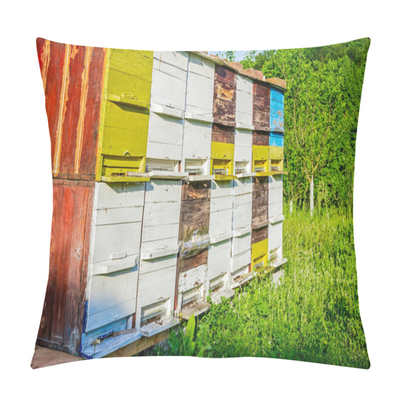 Personality  Bees Flying Into The Beehive Pillow Covers