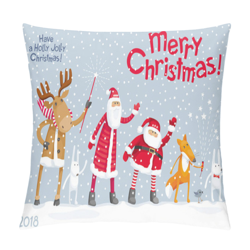 Personality  Merry Christmas Party Pillow Covers