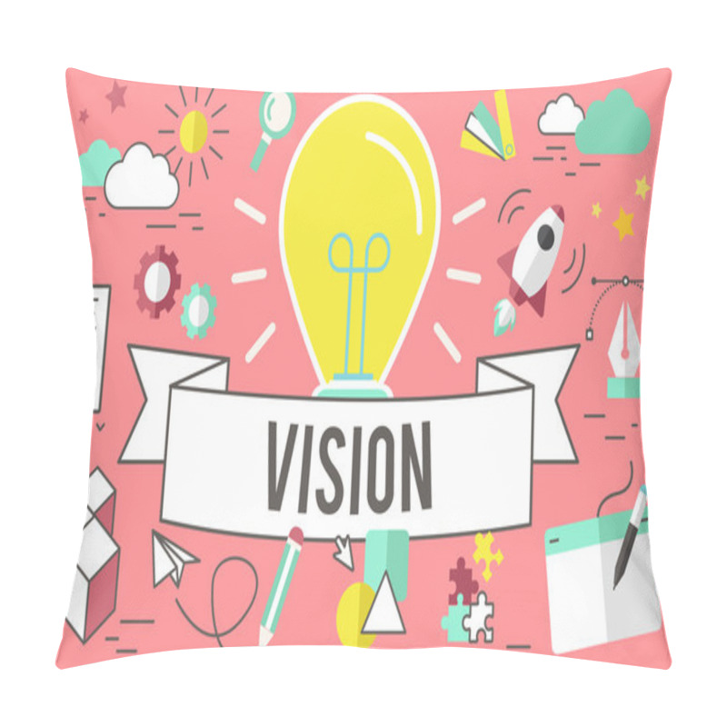 Personality  Template With Vision Concept Pillow Covers