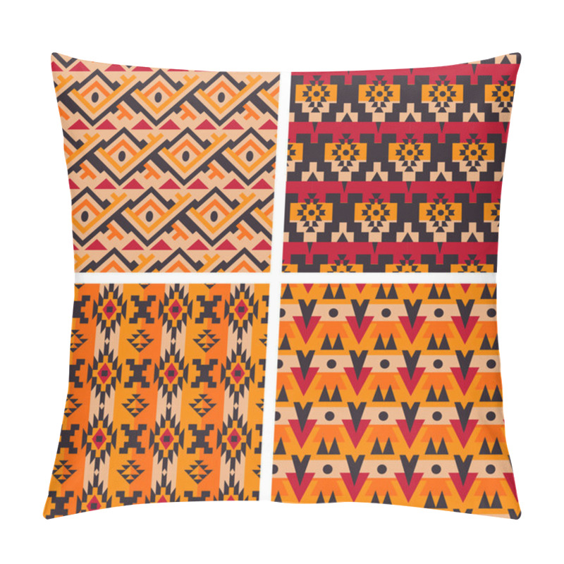 Personality  Tribal Seamless Patterns Pillow Covers