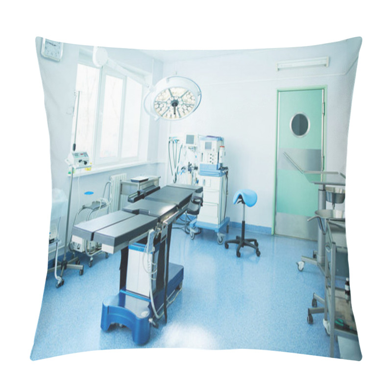 Personality  Interior Of Operating Room In Modern Clinic Pillow Covers