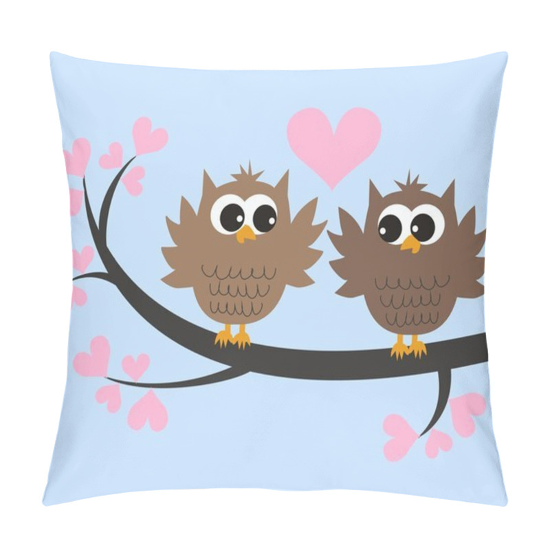 Personality  Cute Owls Love Pillow Covers