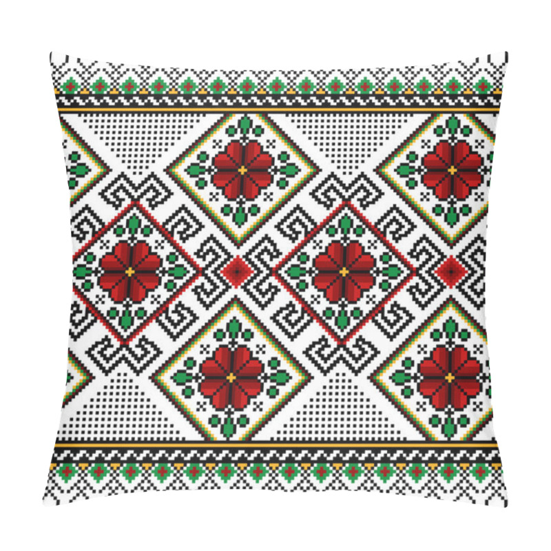 Personality  Vector Illustration Of Ukrainian Folk Seamless Pattern Ornament. Ethnic Ornament Pillow Covers