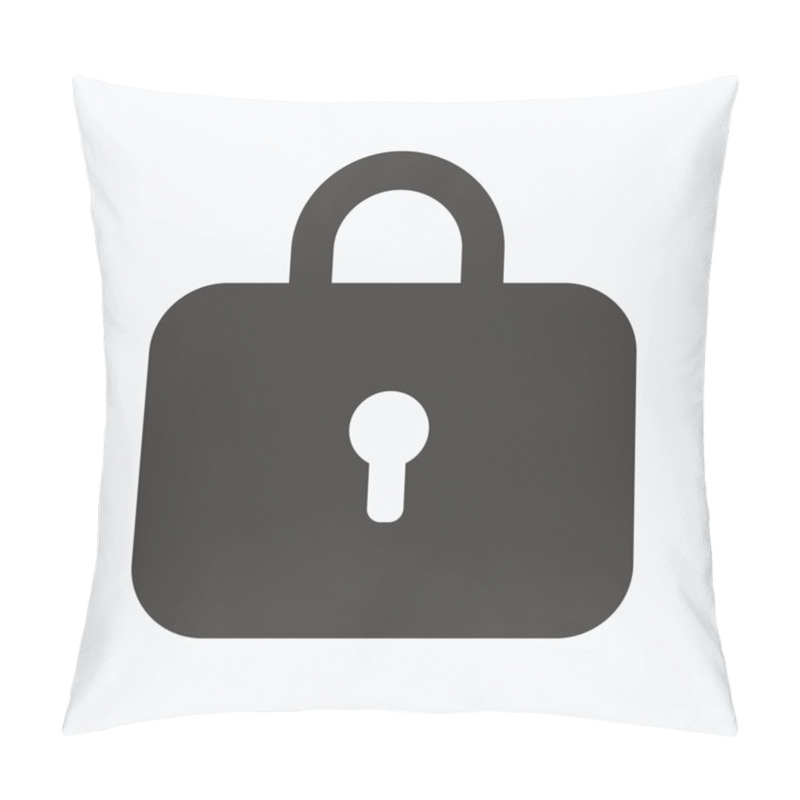 Personality  Lock Icon. Privacy Locker Sign. Pillow Covers