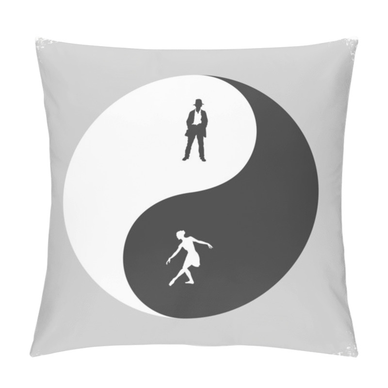 Personality  Yin Yang-Male And Female Symbol Pillow Covers