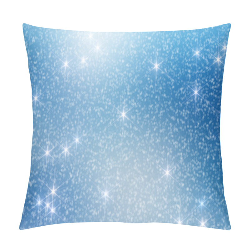 Personality  Snow Stars Christmas Background 4 Pillow Covers