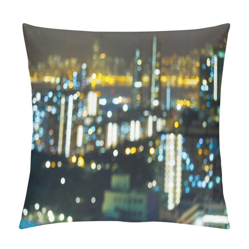 Personality  Blurred City View At Night Pillow Covers