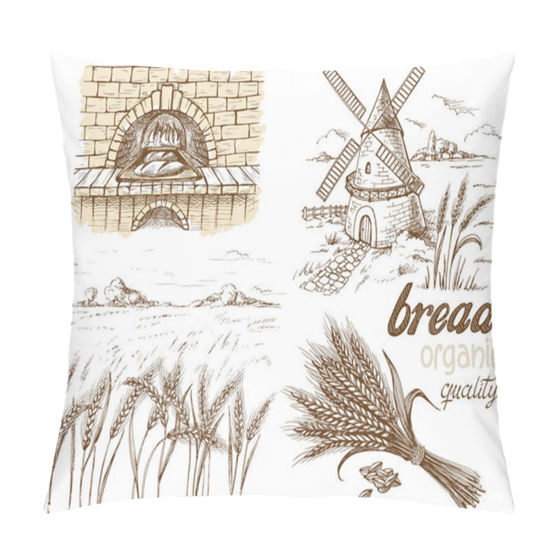 Personality  Fresh Bread And A Oven Windmill Ears Pillow Covers