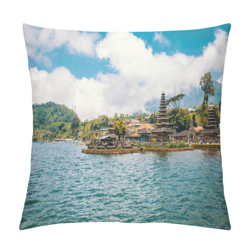 Personality  Pura Ulun Danu Bratan Temple In Bali Pillow Covers