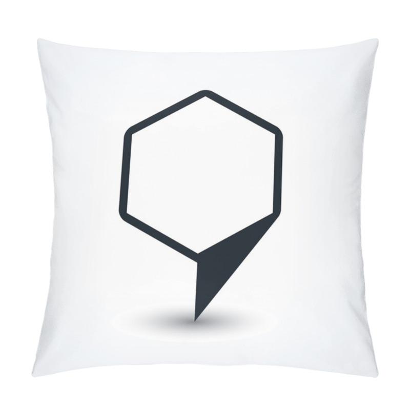 Personality  Map Pins Sign Location Icon Pillow Covers