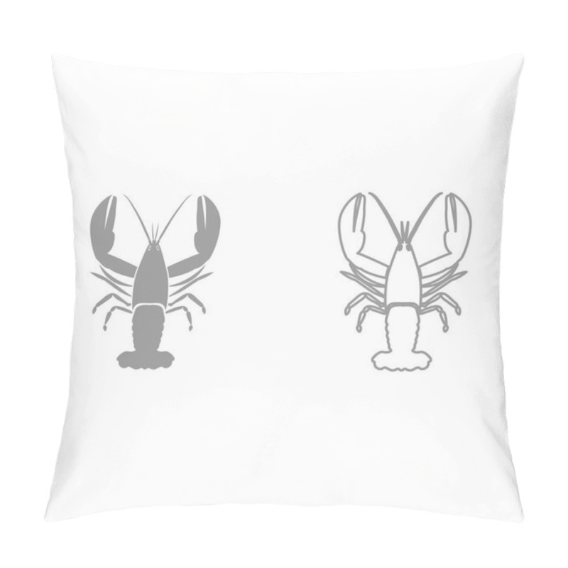 Personality  Craw Fish It Is Black Icon . Pillow Covers