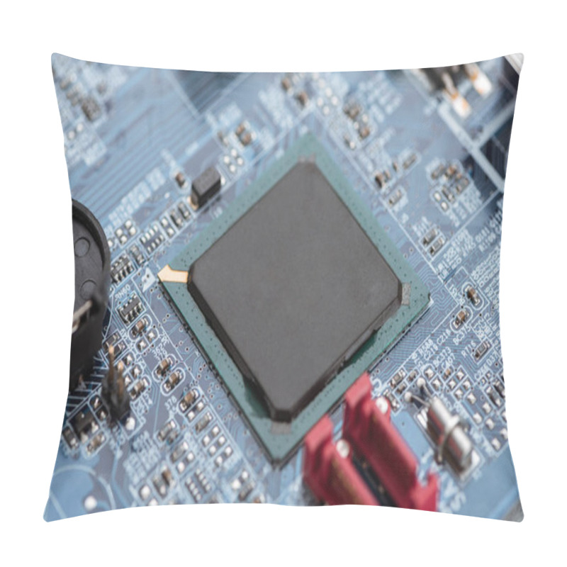 Personality  Closeup View Of Electronic System Board Pillow Covers