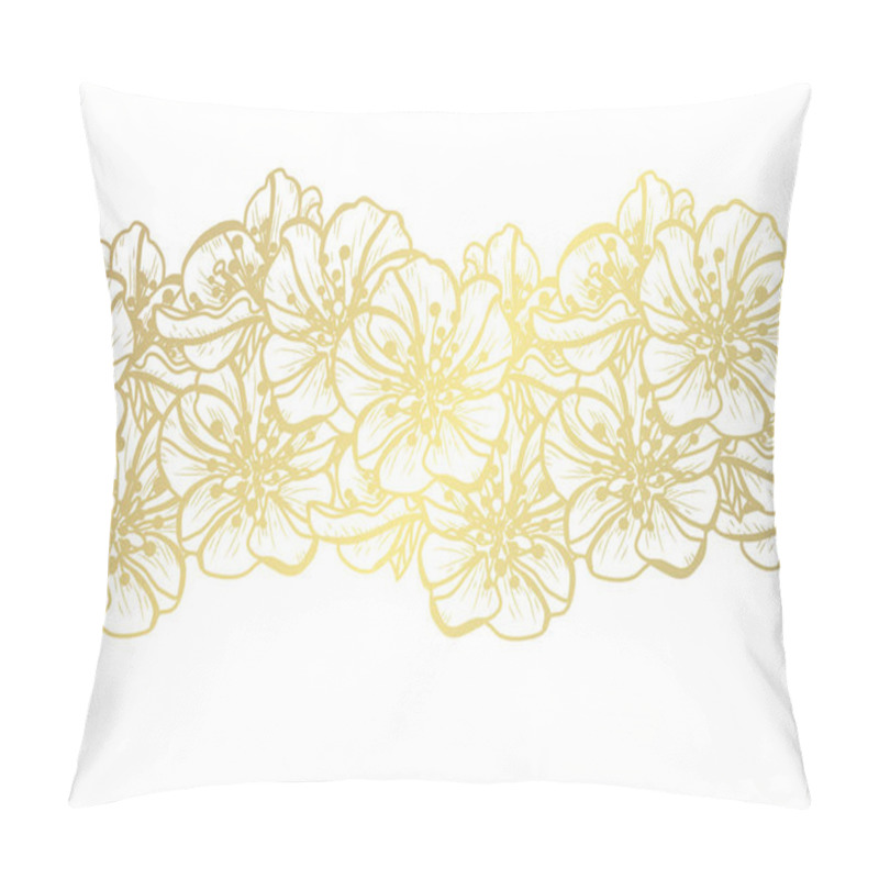 Personality  Golden Seamless Pattern Pillow Covers