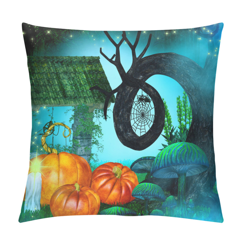 Personality  Fantasy Spooky Halloween Scene Pillow Covers