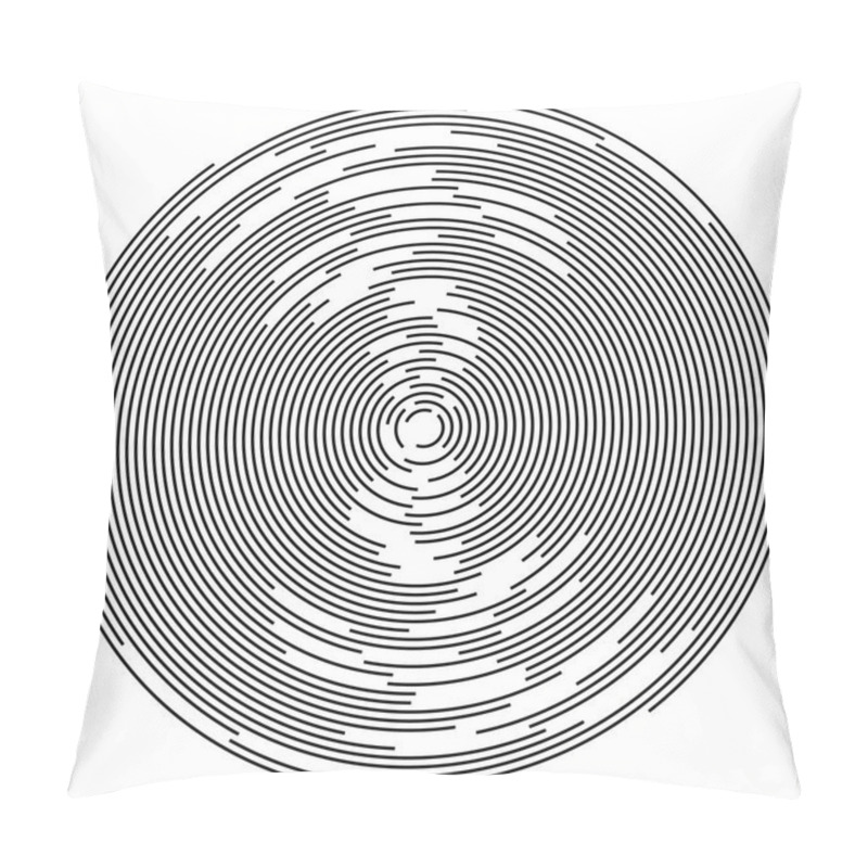 Personality  Concentric Circles Abstract Element. Pillow Covers