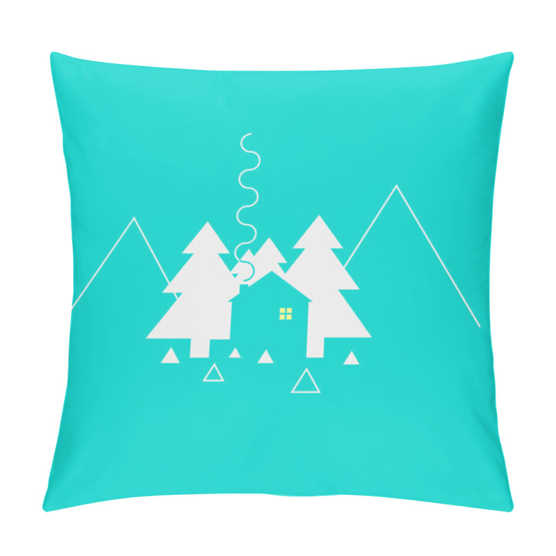 Personality  Flat Conceptual Nature Background Pillow Covers