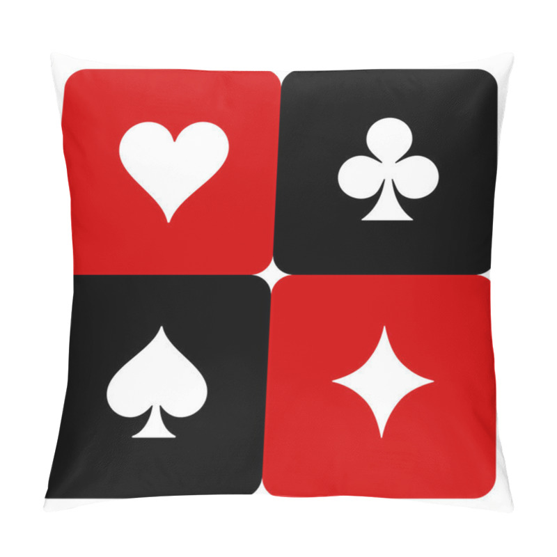 Personality  Standard Suits For Playing Cards.  Pillow Covers