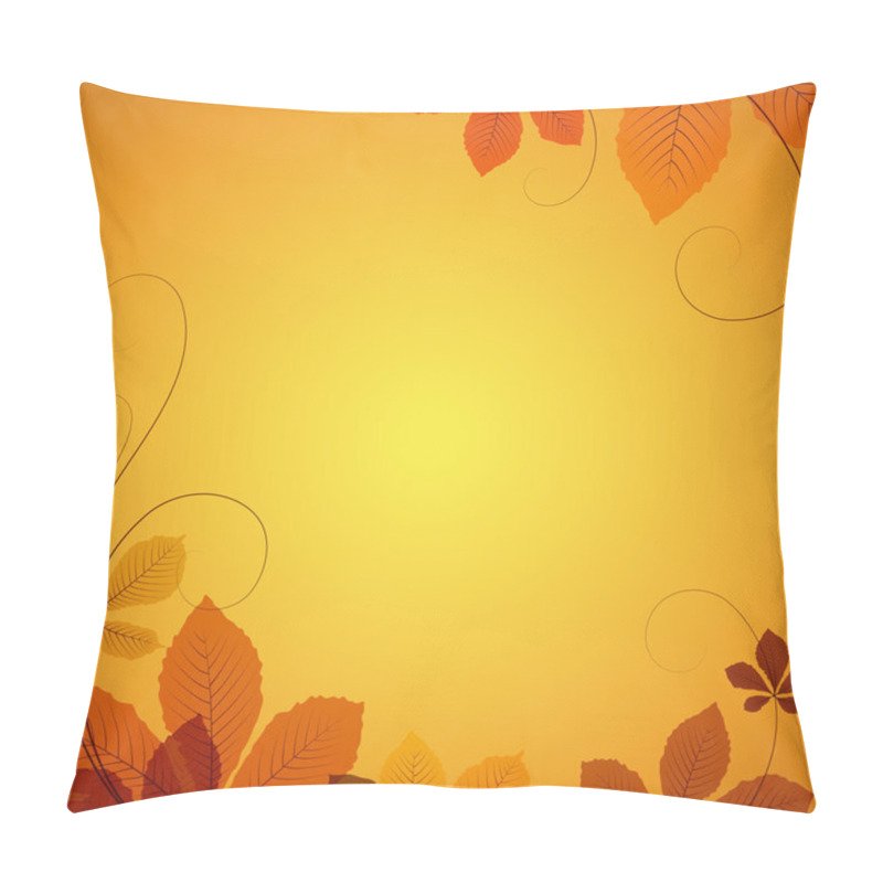 Personality  Autumn Leaves Background Pillow Covers