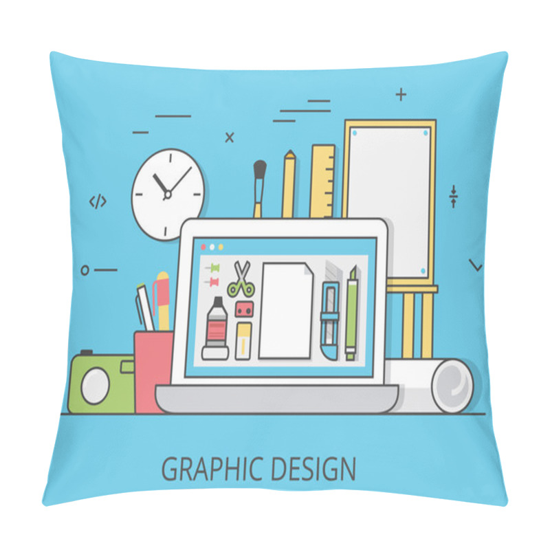 Personality  Graphic Design Website Pillow Covers