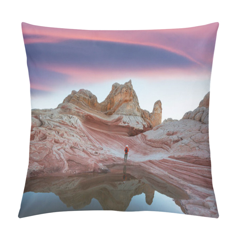 Personality  Vermilion Cliffs National Monument. Landscapes At Sunrise. Unusual Mountains Landscape. Beautiful Natural Background. Pillow Covers