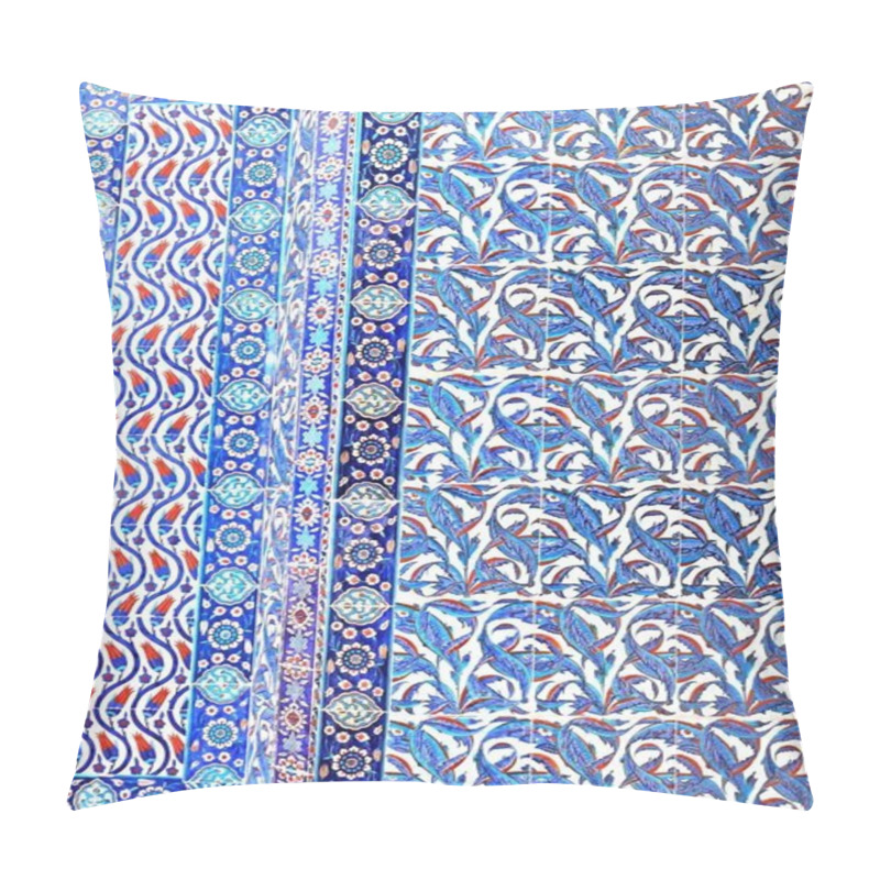 Personality  The Iznik Tiles From Ottoman Era. Pillow Covers