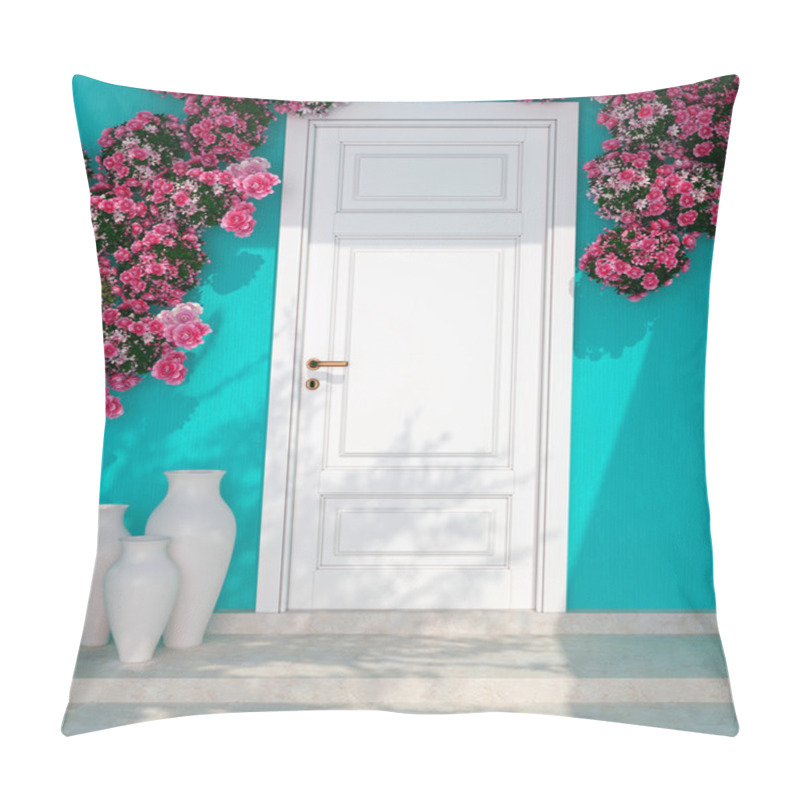 Personality  Entrance Of A House. Pillow Covers