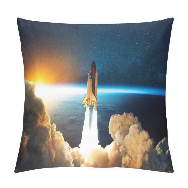 Personality  Rocket Lift Off To Space  Pillow Covers